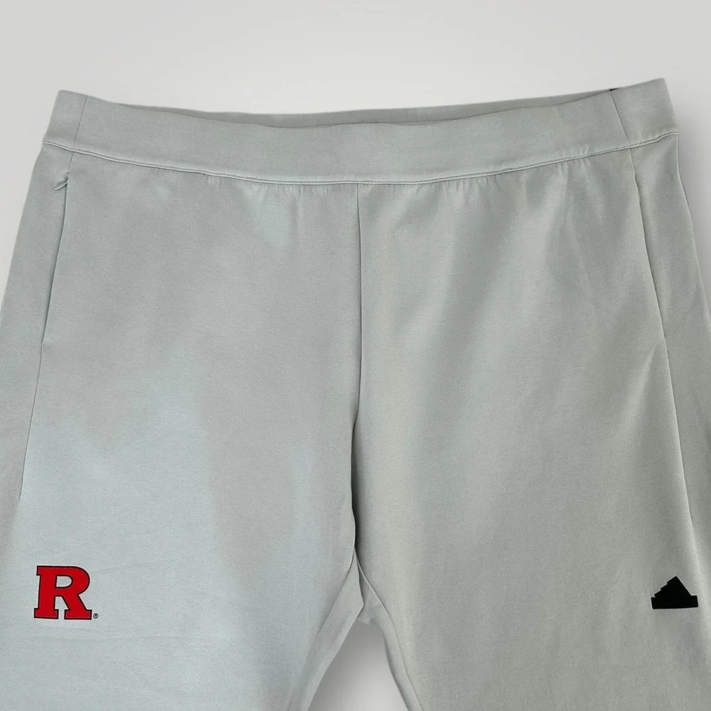 NEW Rutgers Scarlet Knights Jogger Pants Mens 4XL Gray NCAA Adidas ZNE AEROREADY